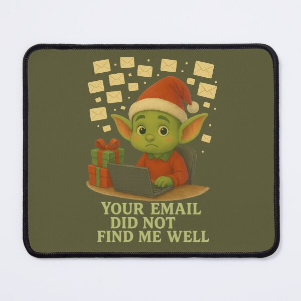 Item preview, Holiday Goblin Email Overload Office Humor designed and sold by I AM BRO.