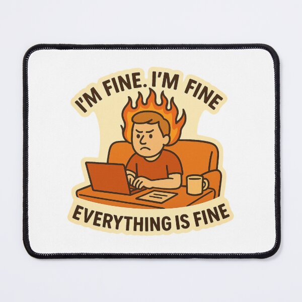 Item preview, I'm Fine I'm Fine Everything is Fine Dad on Coach designed and sold by DivinelyAligned8.