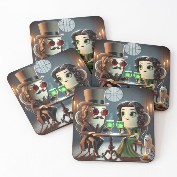 Item preview, Mr. Coffee Lestat and Mina, Dracula 1992 designed and sold by Occupational  Horrors.