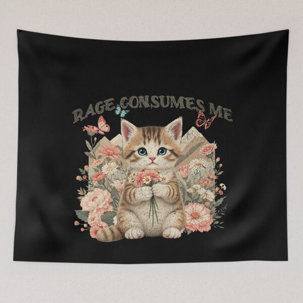 Item preview, Rage Consumes Me Funny cat designed and sold by IdealDo.