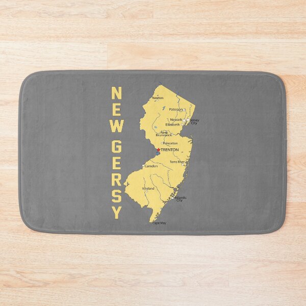 Item preview, The Garden State Pride, Vintage New Jersey Map with Key Cities designed and sold by mashmosh.