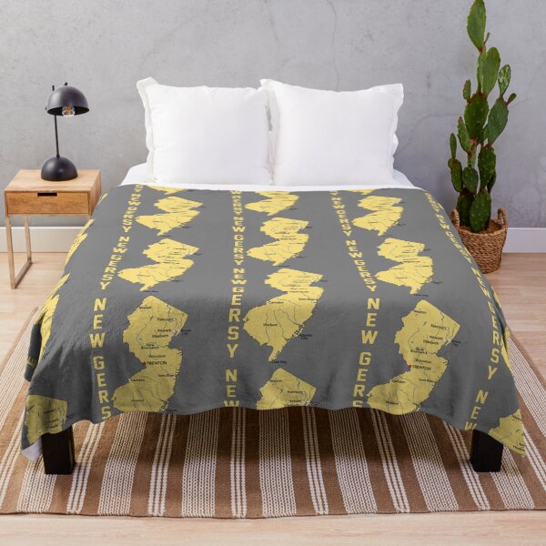 Item preview, The Garden State Pride, Vintage New Jersey Map with Key Cities designed and sold by mashmosh.