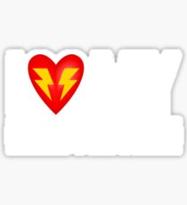 I Love My Electrician Cute Husband Wife T-Shirt Sticker