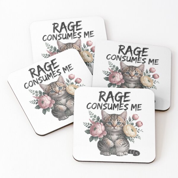 Item preview, Rage Consumes Me Funny cat designed and sold by IdealDo.