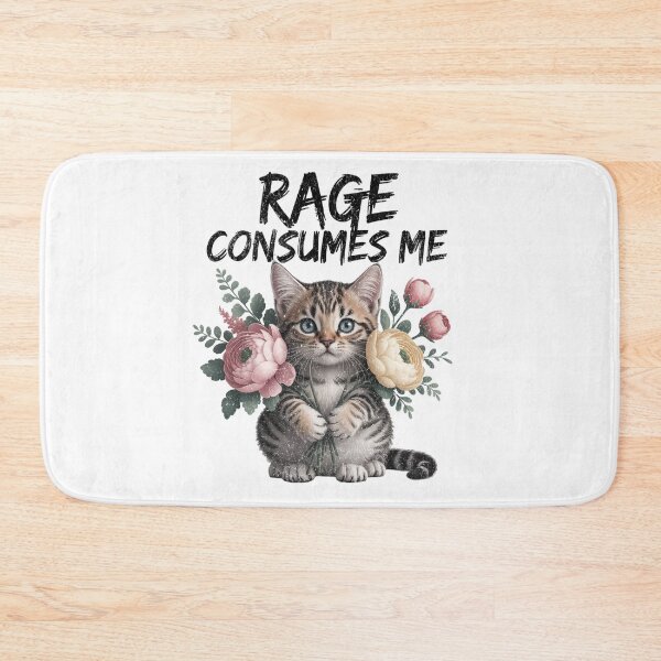 Item preview, Rage Consumes Me Funny cat designed and sold by IdealDo.