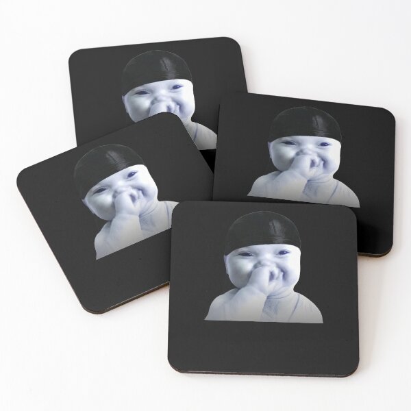 Item preview, Tuff AI Niche Baby Holding Laugh Meme In Durag designed and sold by elderberry.