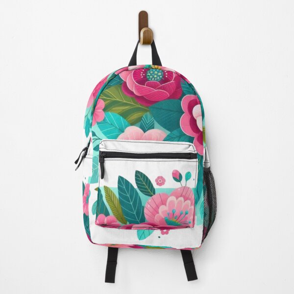 Item preview, Fuschia Pink and Teal Floral Group designed and sold by scrappygrammy.