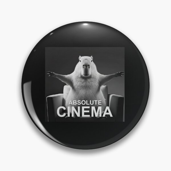 Item preview, Capybara Absolute Cinema Meme Humor designed and sold by elderberry.