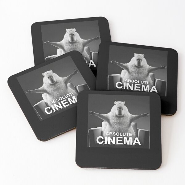 Item preview, Capybara Absolute Cinema Meme Humor designed and sold by elderberry.