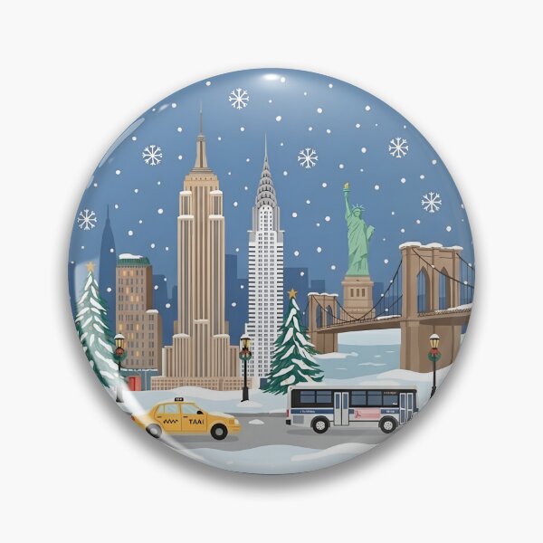Item preview, New York City Christmas Snow Globe designed and sold by Christian vibe.