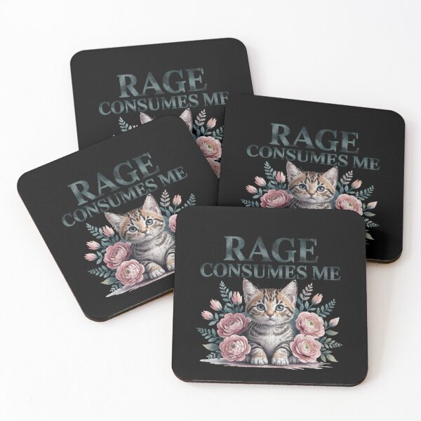 Item preview, Rage Consumes Me Funny cat designed and sold by IdealDo.