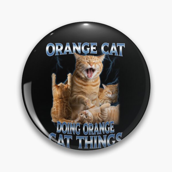 Item preview, Orange Cat Doing Orange Cat Things Humor designed and sold by elderberry.