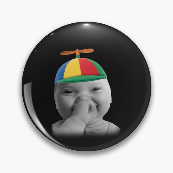 Item preview, Tuff AI Niche Baby Holding Laugh Meme In Propeller Hat designed and sold by elderberry.