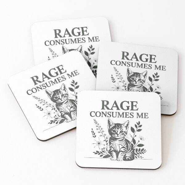 Item preview, Rage Consumes Me Funny cat designed and sold by IdealDo.