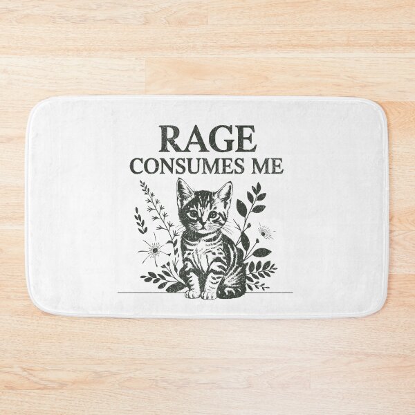 Item preview, Rage Consumes Me Funny cat designed and sold by IdealDo.