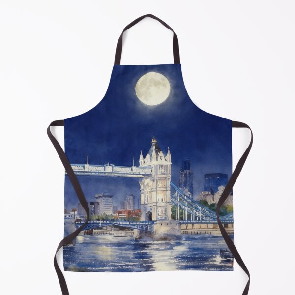 Item preview, Full moon over Tower Bridge London  designed and sold by Mackenzie Moulton International Artist .