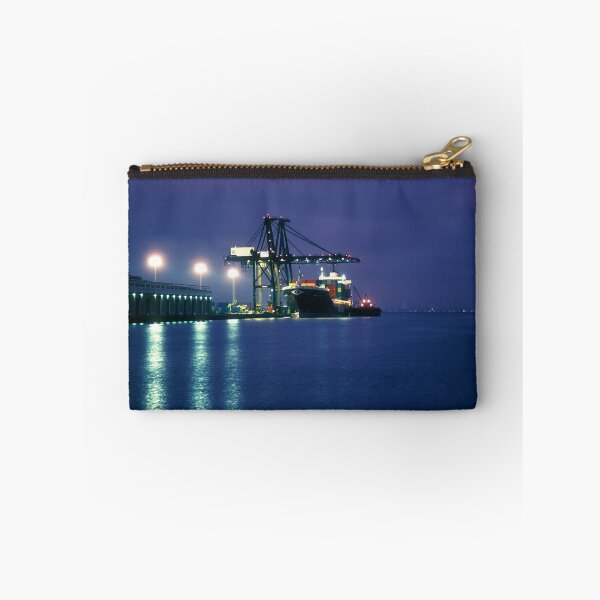 Item preview, Containership loading in the Night, San Francisco, California designed and sold by Wernher Krutein.