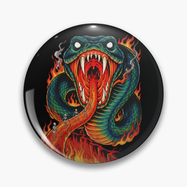 Item preview, Giant Snake Mouth - Skeletons Walking to Hell designed and sold by CoffinsArt.
