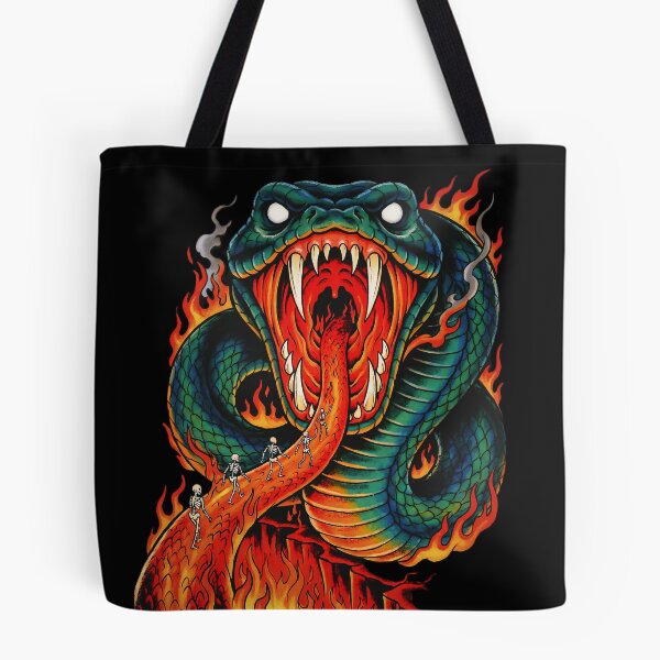 Item preview, Giant Snake Mouth - Skeletons Walking to Hell designed and sold by CoffinsArt.