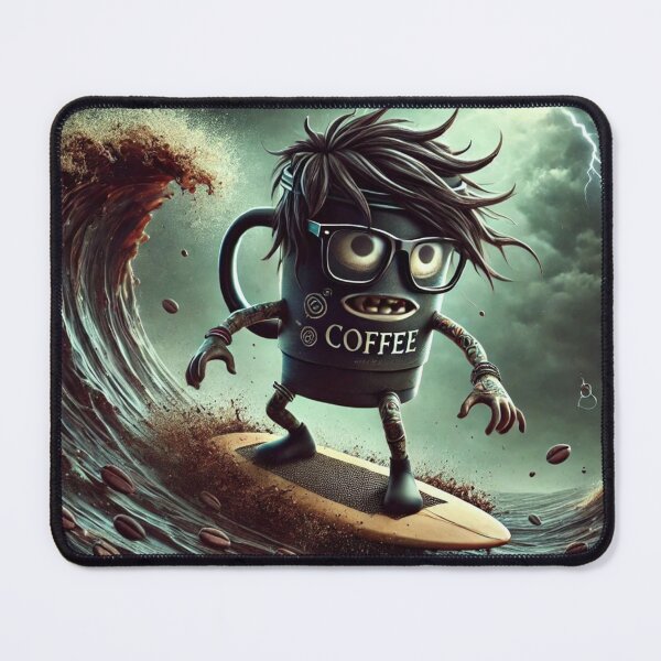 Item preview, Mr. Coffee Surfer designed and sold by Occupational Horrors.