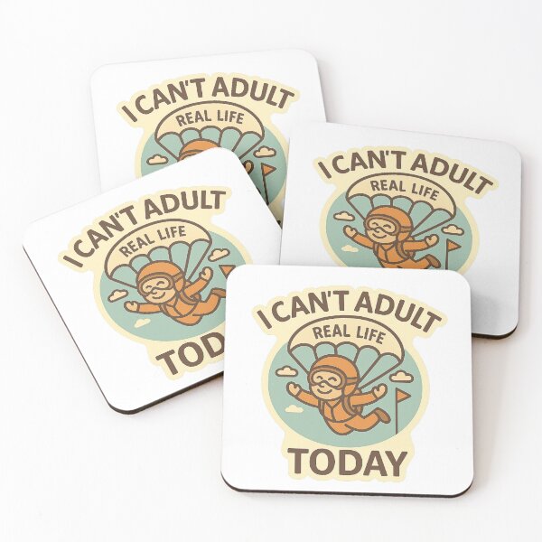 Item preview, I Can't Adult Today Skydiver Real Life designed and sold by DivinelyAligned8.
