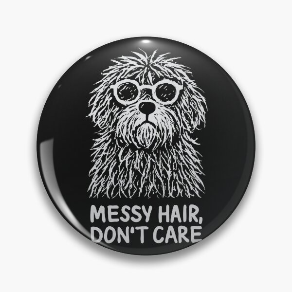 Item preview, Messy Hair Don’t Care Dog – Funny Scruffy Dog Sketch Illustration | Dog Lover Gift designed and sold by station-one.