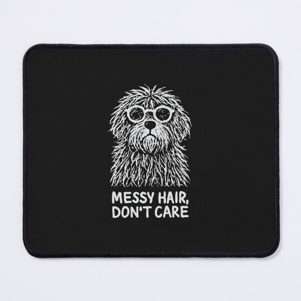 Item preview, Messy Hair Don’t Care Dog – Funny Scruffy Dog Sketch Illustration | Dog Lover Gift designed and sold by station-one.