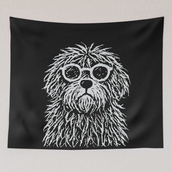 Item preview, Messy Hair Don’t Care Dog – Funny Scruffy Dog Sketch Illustration | Dog Lover Gift designed and sold by station-one.