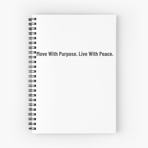 Item preview, Move With Purpose. Live With Peace. t-shirt designed and sold by MinimalTee Co..