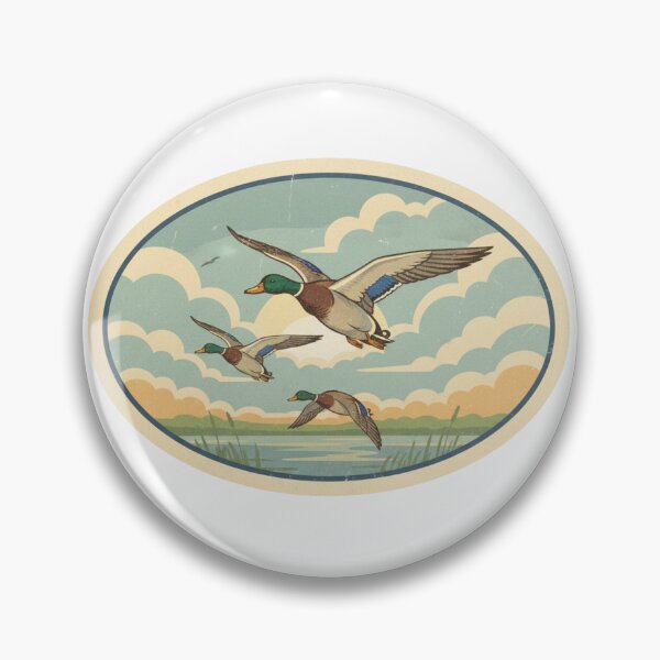 Item preview, Vintage Flying Ducks designed and sold by rustyroofco.