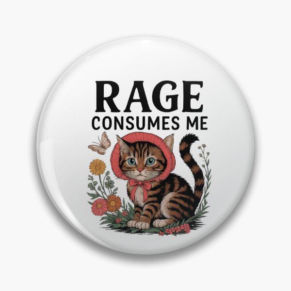 Item preview, Rage Consumes Me Funny cat designed and sold by IdealDo.