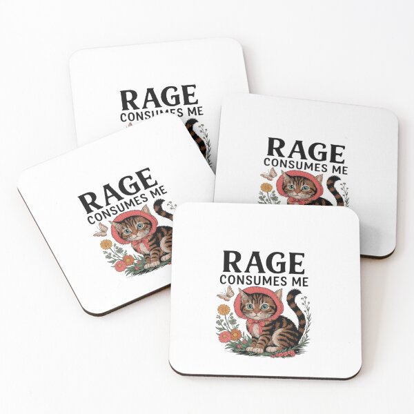 Item preview, Rage Consumes Me Funny cat designed and sold by IdealDo.