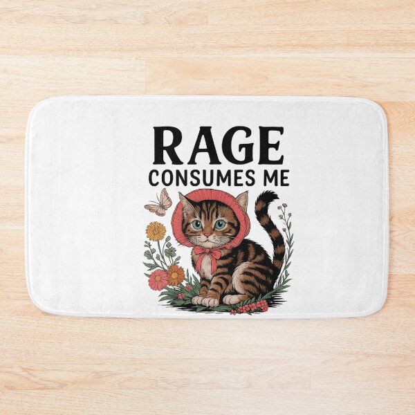Item preview, Rage Consumes Me Funny cat designed and sold by IdealDo.