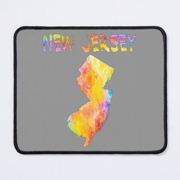 Item preview, Watercolor New Jersey State Map - Vibrant NJ Pride Gift designed and sold by mashmosh.