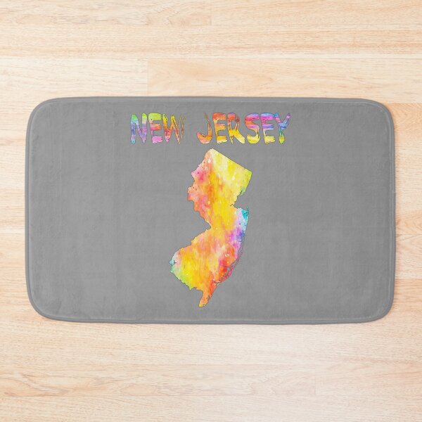 Item preview, Watercolor New Jersey State Map - Vibrant NJ Pride Gift designed and sold by mashmosh.