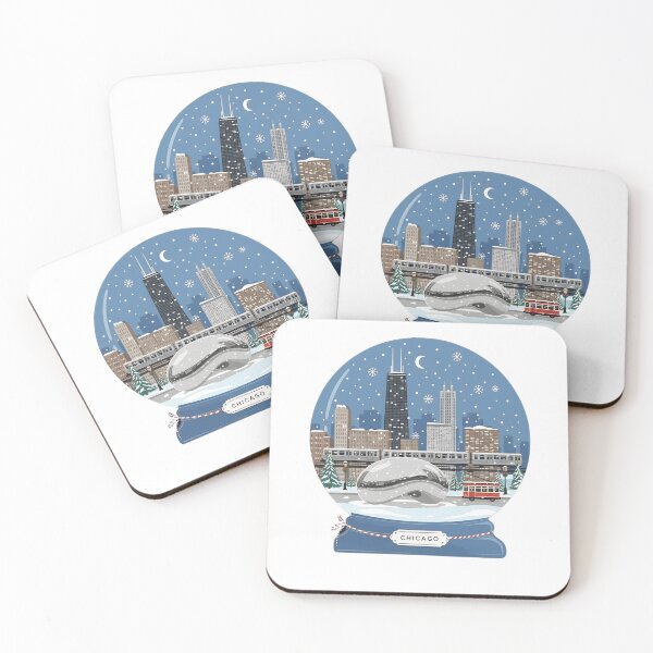Item preview, Chicago Christmas Snow Globe designed and sold by Christian vibe.