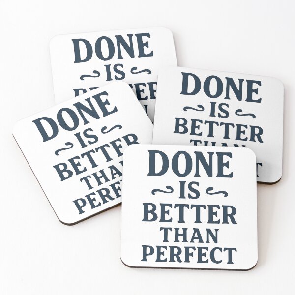 Item preview, Done Is Better Than Perfect Motivational Quote Design. designed and sold by The-T-In-Retro.