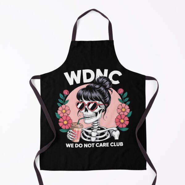 Item preview, WDNC We Do Not Care Club Skeleton designed and sold by shoppingtshirts.
