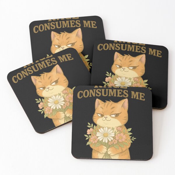 Item preview, Rage Consumes Me Funny cat designed and sold by IdealDo.