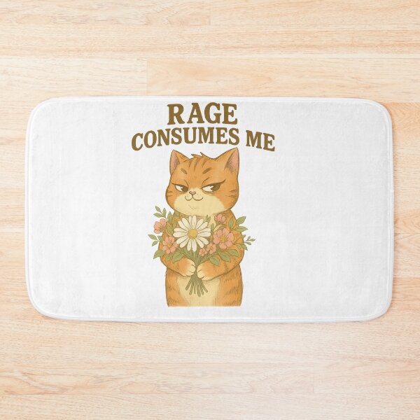 Item preview, Rage Consumes Me Funny cat designed and sold by IdealDo.