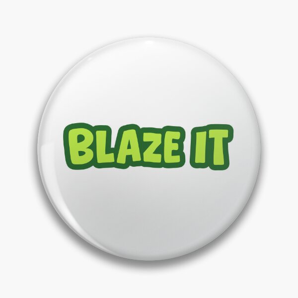 Item preview, Blaze It, Green Outline designed and sold by Memes N Lore .