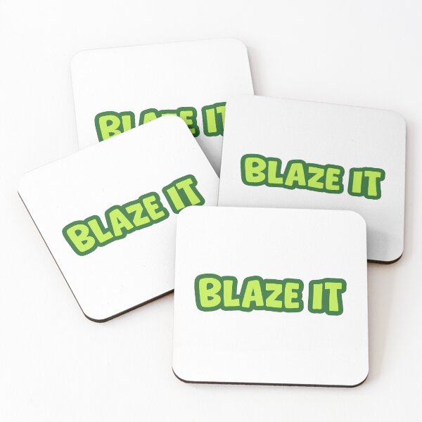 Item preview, Blaze It, Green Outline designed and sold by Memes N Lore .