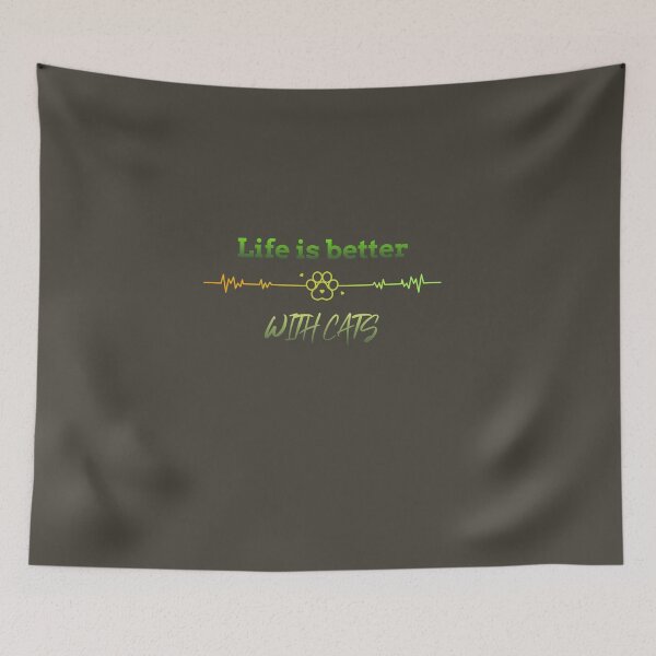 Item preview, Life Is Better with Cats baby cats designed and sold by "Vibe & Style Merch".