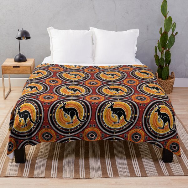 Item preview, Aboriginal Kangaroo Dot Art – Australian Tribal Design designed and sold by Yoosa.