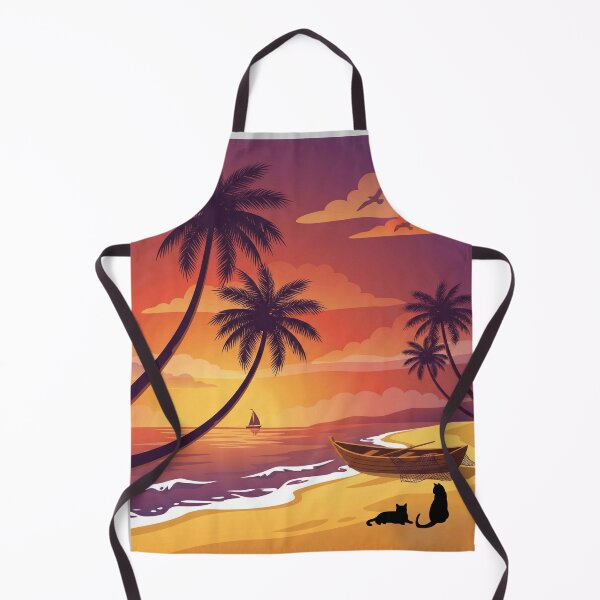 Item preview, Sunset Beach Tropical Palm Tree vector artwork designed and sold by Fateh-Kro ⭐⭐⭐⭐⭐.