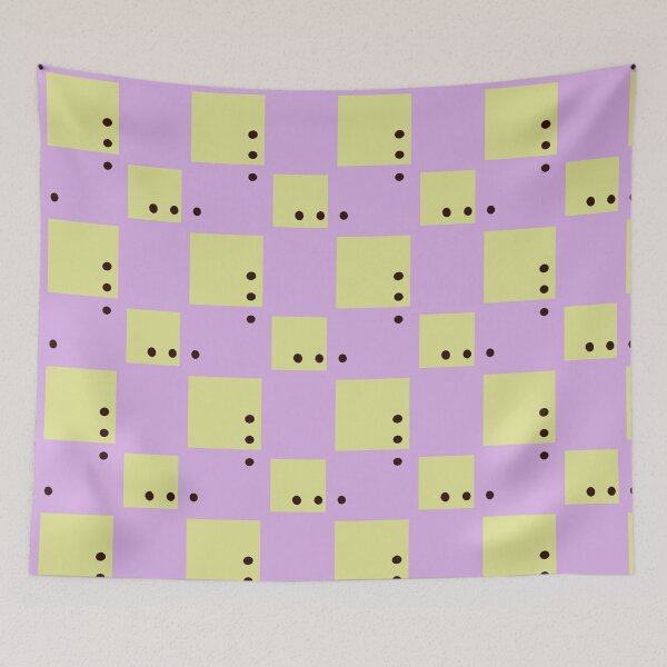 Item preview, Playful Yellow Squares And Dots Pattern Design designed and sold by EL-Lebedenko.