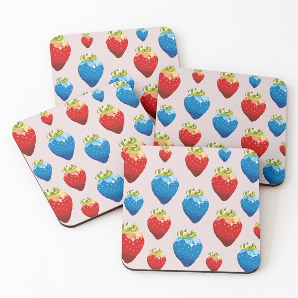 Item preview, Red and blue strawberries designed and sold by helengarvey.