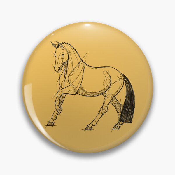 Item preview, Dressage Horse Sketch-Canter designed and sold by DappledMoon.