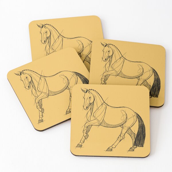 Item preview, Dressage Horse Sketch-Canter designed and sold by DappledMoon.