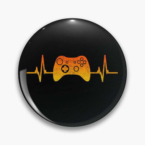 Artikelvorschau, Illustration eines Heartbeat-Gaming-Controllers (Videospiel) entworfen und verkauft von GetGoodFit.